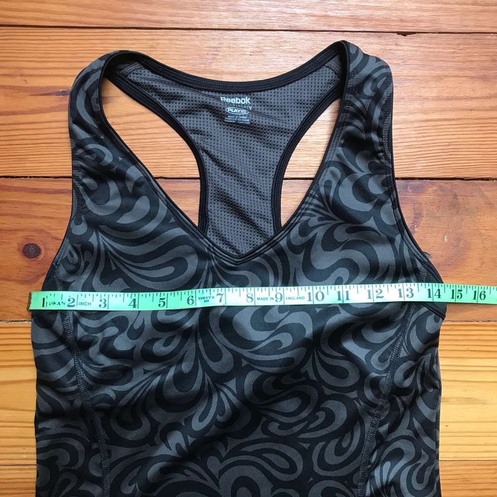 Reebok Brown Floral Tank Top, EUC, M - Picture 5 of 15